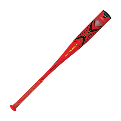 EASTON Ghost X Hyperlite -11 (2 5/8") USA Youth Baseball Bat | 2019 | 1 Piece Composite | EXACT Carbon | Speed End Cap | Lizard Skin Grip