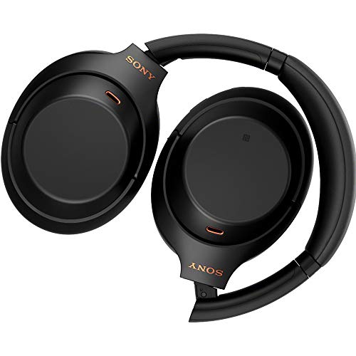 Sony WH-1000XM4 Wireless Noise Cancelling Over-Ear Headphones with Mic, Silver, Bundle with Case, Charger & Gym Bag R559