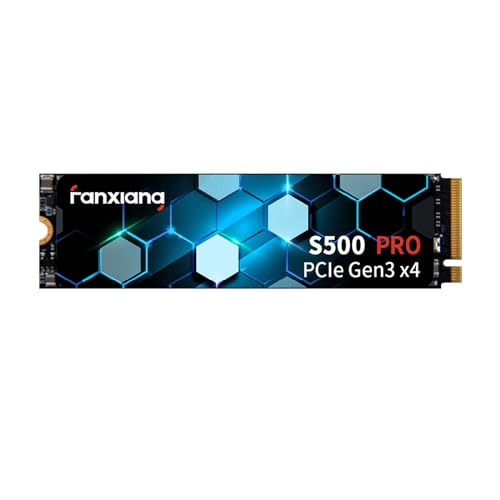 fanxiang S500 Pro 1TB NVMe SSD, Up to 3500MB/s, M.2 PCIe Gen3x4 2280 Internal Solid State Drive Memory Card, SLC Cache 3D NAND TLC, Compatible with Laptop and PC Desktops