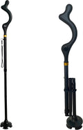 Straight Up Cane Folding Self-Standing, Anti Slip and Height Adjustable for Balance and Comfort, Suitable for Men, Women and Seniors