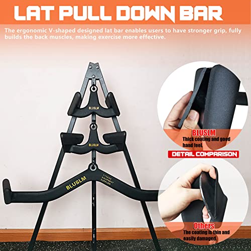 LAT Pull Down Bar for Cable Machine, Tricep Strength Training Handle M7875
