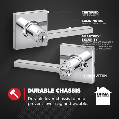 Kwikset Casey Interior Privacy Door Handle with Lock 10 Pack, Matte Black G103018