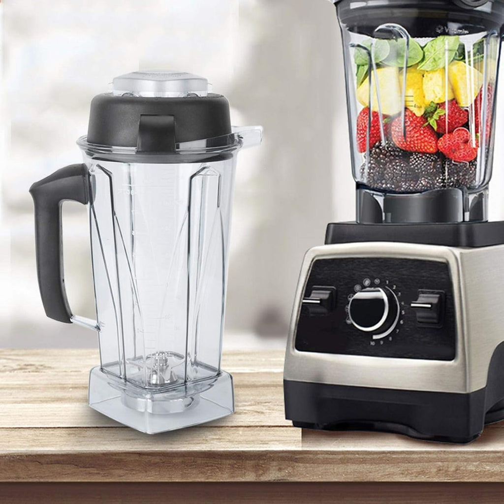 64oz Transparent Blender Container Cup with Lid and Blade Replacement for Vitamix N230