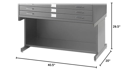 Safco Products 5-Drawer Flat File, 36" W x 24" D, White X8304