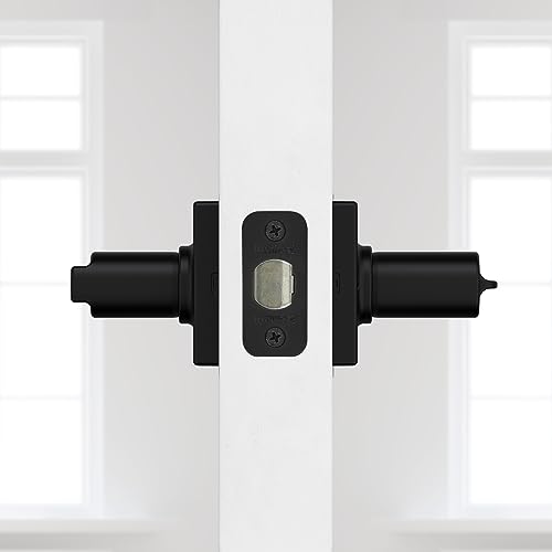 Kwikset Casey Interior Privacy Door Handle with Lock 10 Pack, Matte Black G103018
