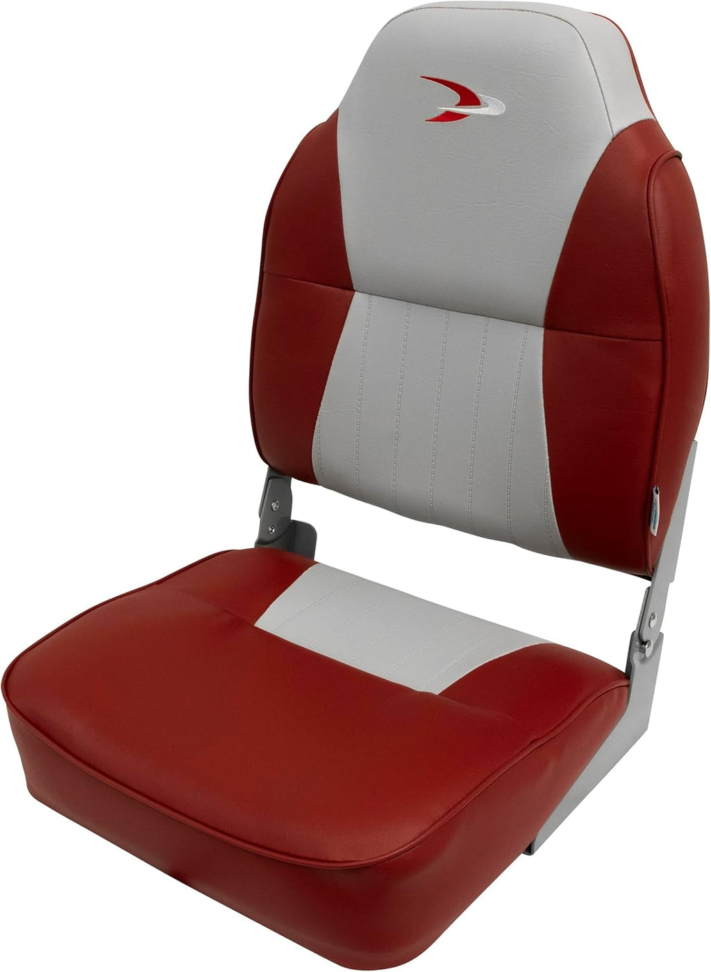 Wise 8WD640PLS-661 Lund Style High Back Boat Seat, Grey/Red