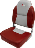 Wise 8WD640PLS-661 Lund Style High Back Boat Seat, Grey/Red