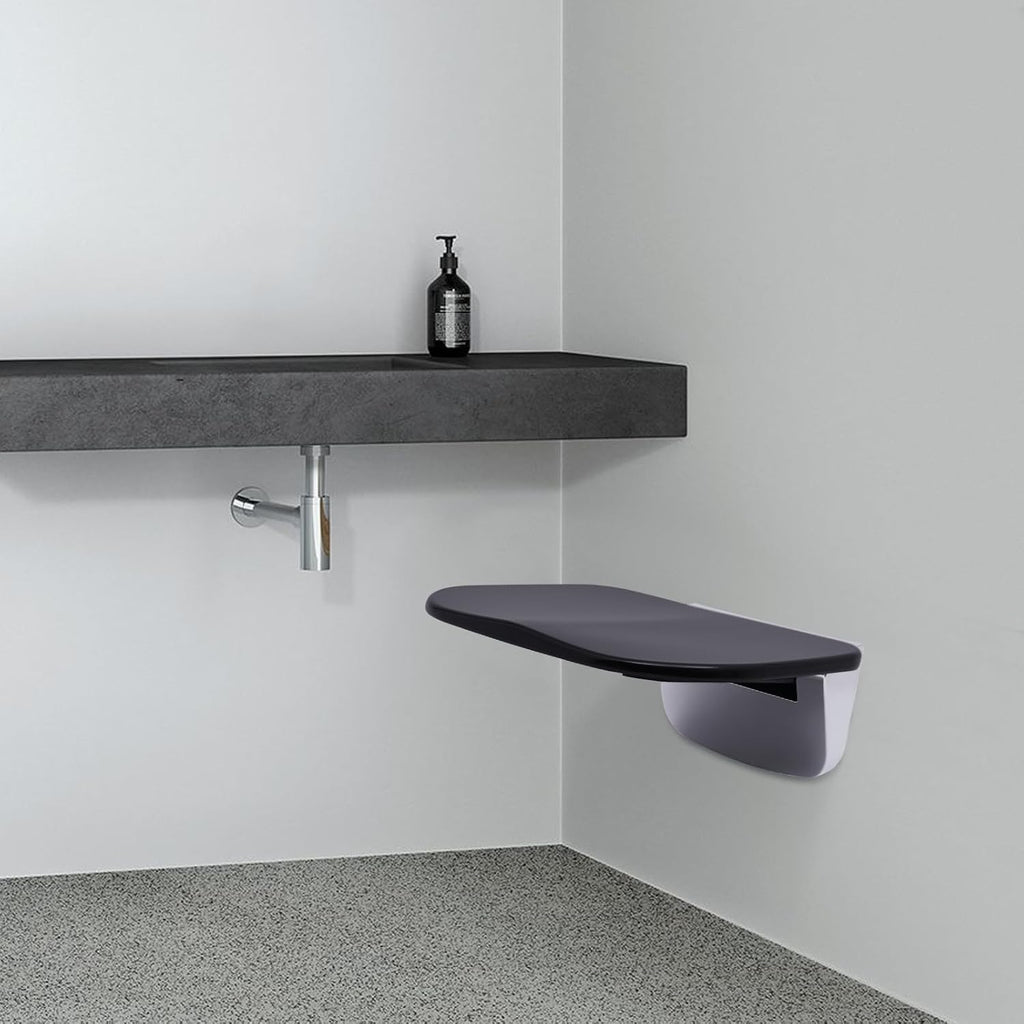 Folding Teak Shower Seat Wall Mounted 440LBS L331479