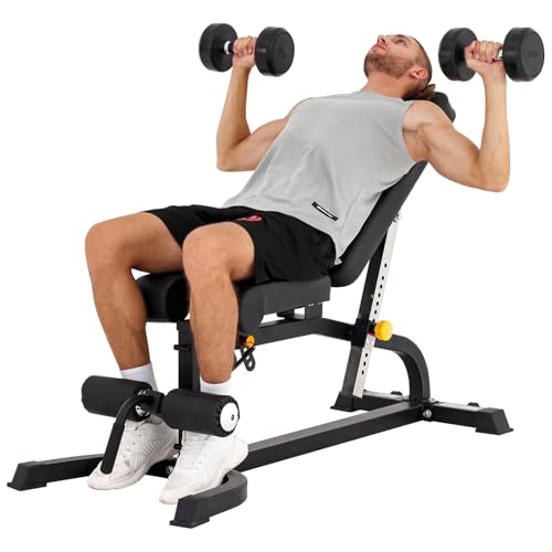 Altas Strength Adjustable Utility Bench with Preacher Curl Attachment T76531