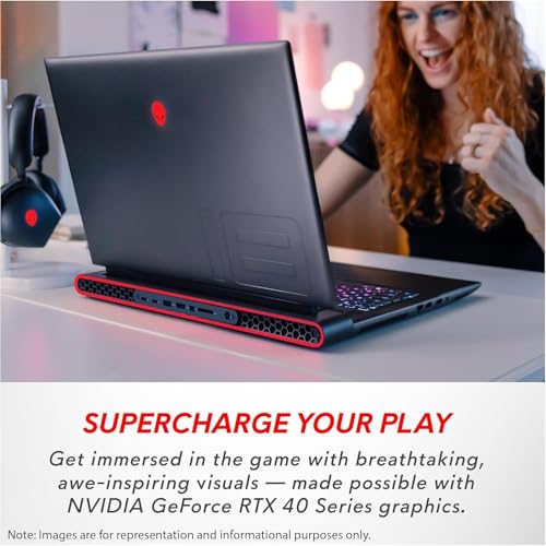 Alienware M18 Gaming Laptop, 18" FHD+ 480Hz, Ryzen 9, RTX 4070, 16GB DDR5, 1TB SSD, Win11 Pro D574416