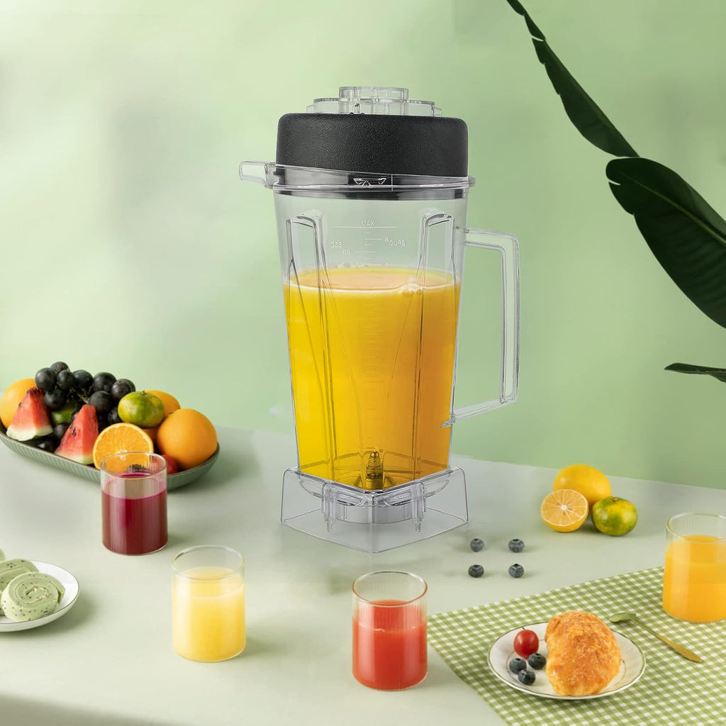 64 oz Blender Pitcher Replacement with Blade and Lid for Vitamix 5200 5000 N970