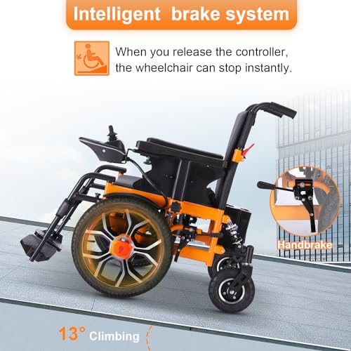 Foldable Electric Wheelchair for Adults, All Terrain, Heavy Duty, 330 lbs B323