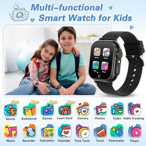 Kids Smart Watch for Girls Age 5-12, HD Touch Screen with Puzzle Games and Camera R273421