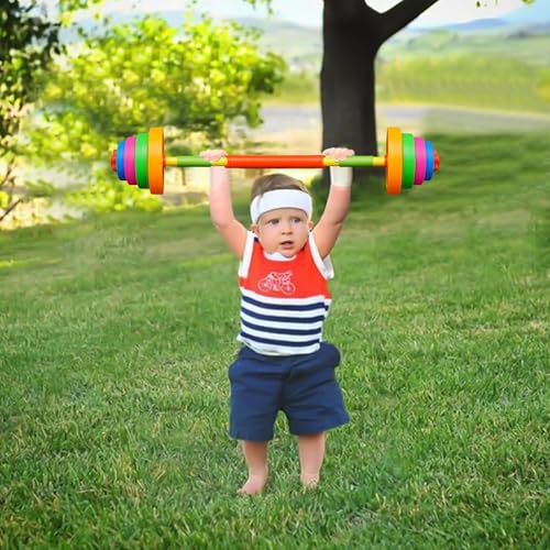 Kids Adjustable Weight Set Toy Barbell Dumbbell Kettlebell L68425
