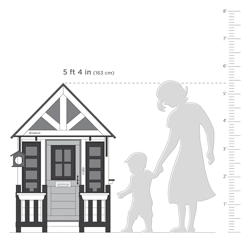 KidKraft Riverscape Wooden Playhouse with Working Doorbell and Kitchen D436389