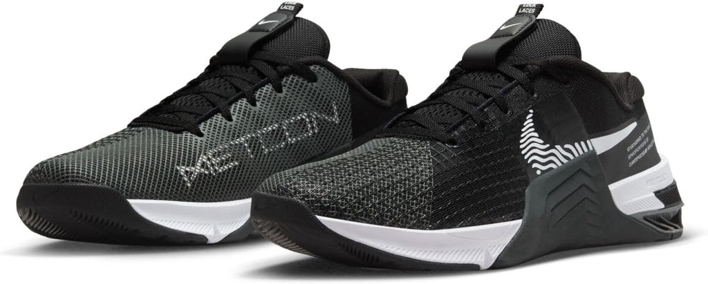 Nike Men's Metcon 8 Training Shoe, Black/Dark Smoke Grey/White, Size 9.5 T1774