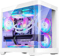 Poseidon White Gaming PC Desktop - AMD Ryzen 7 5700X 8-Core 3.4GHz - RX 6500 XT 4GB- 1TB M.2 SSD - 32GB DDR4 3200MHz RAM - 240mm AIO CPU Liquid Cooler - Windows 11 Pro Computer