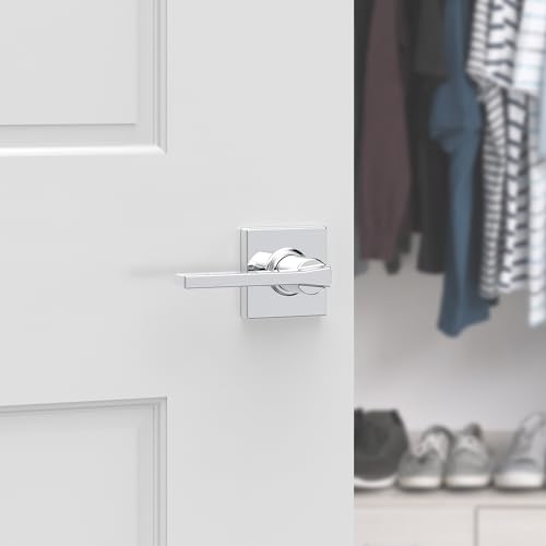 Kwikset Casey Interior Privacy Door Handle with Lock 10 Pack, Matte Black G103018
