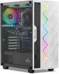 YEYIAN GeForce RTX 4060 Gaming PC, AMD Ryzen 5 7500F (> 5600X), 16GB DDR5 5600, 1TB NVMe SSD, WiFi & VR Ready, Win 11 Home Prebuilt PC for Gamer, 2 Years Warranty Tower Computer with Keyboard & Mouse