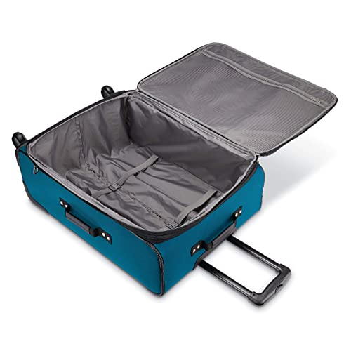 American Tourister Pop Max Softside Luggage 3-Piece Set with Spinner Wheels, Purple R70056
