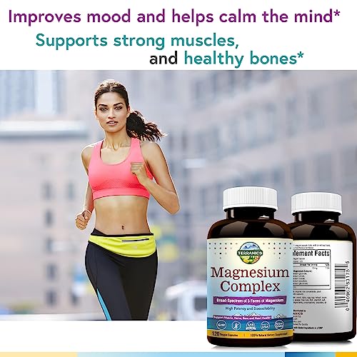 Terranics 5-in-1 Magnesium Complex 500mg, 240 Vegan Capsules C46165