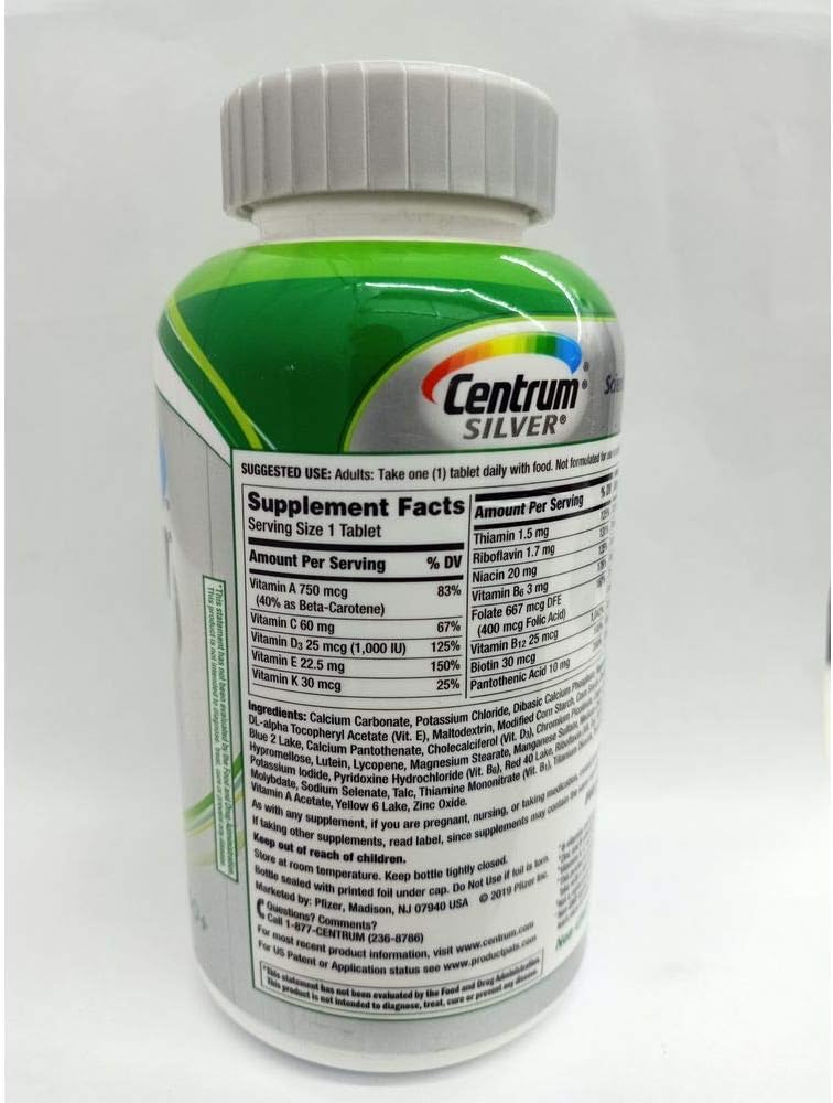 Centrum Silver Adults 50+ 325 Tablets Q24944