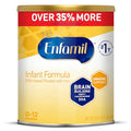 Enfamil Infant Formula, Milk-based Baby Formula with Iron, Omega-3 DHA & Choline, Powder Can, 21.1 Oz (Pack of 4)