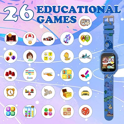 Kids Smart Watch with 26 Puzzle Games HD Touch Screen Camera B276082