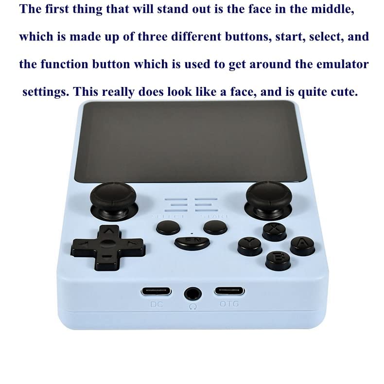 Powkiddy RGB20S Handheld Arcade Game Console, 3.5 Inch Retro Player with 128G Card H496482
