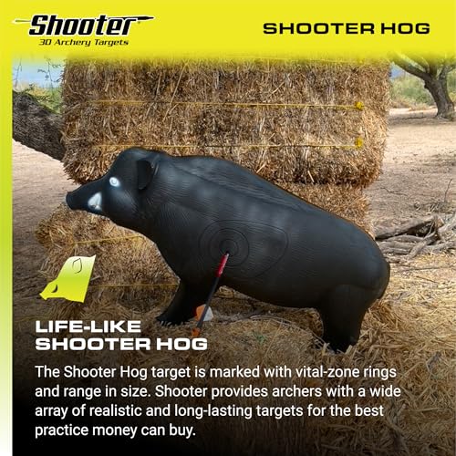 Shooter Field Logic 3D Archery Hog Target, Black Q102