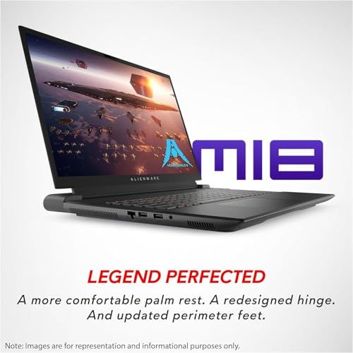 Alienware M18 Gaming Laptop, 18" FHD+ 480Hz, Ryzen 9, RTX 4070, 16GB DDR5, 1TB SSD, Win11 Pro D574416