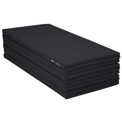 Z Athletic Folding Panel Mats for Gymnastics, Martial Arts, Tumbling (4ft x 12ft x 2in)