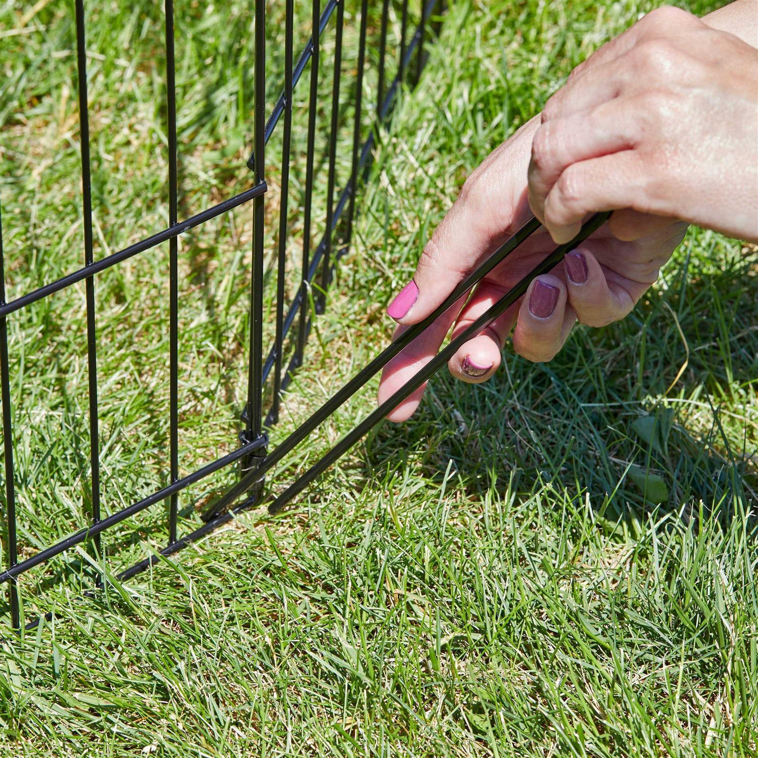 Midwest Black Exercise Pen with Door for Pets A82091