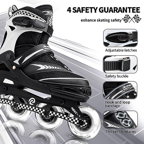 Adjustable Inline Skates for Kids with Light Up Wheels Z8662