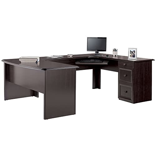 Realspace Broadstreet 65"W U-Shaped Executive Desk, Walnut I77712