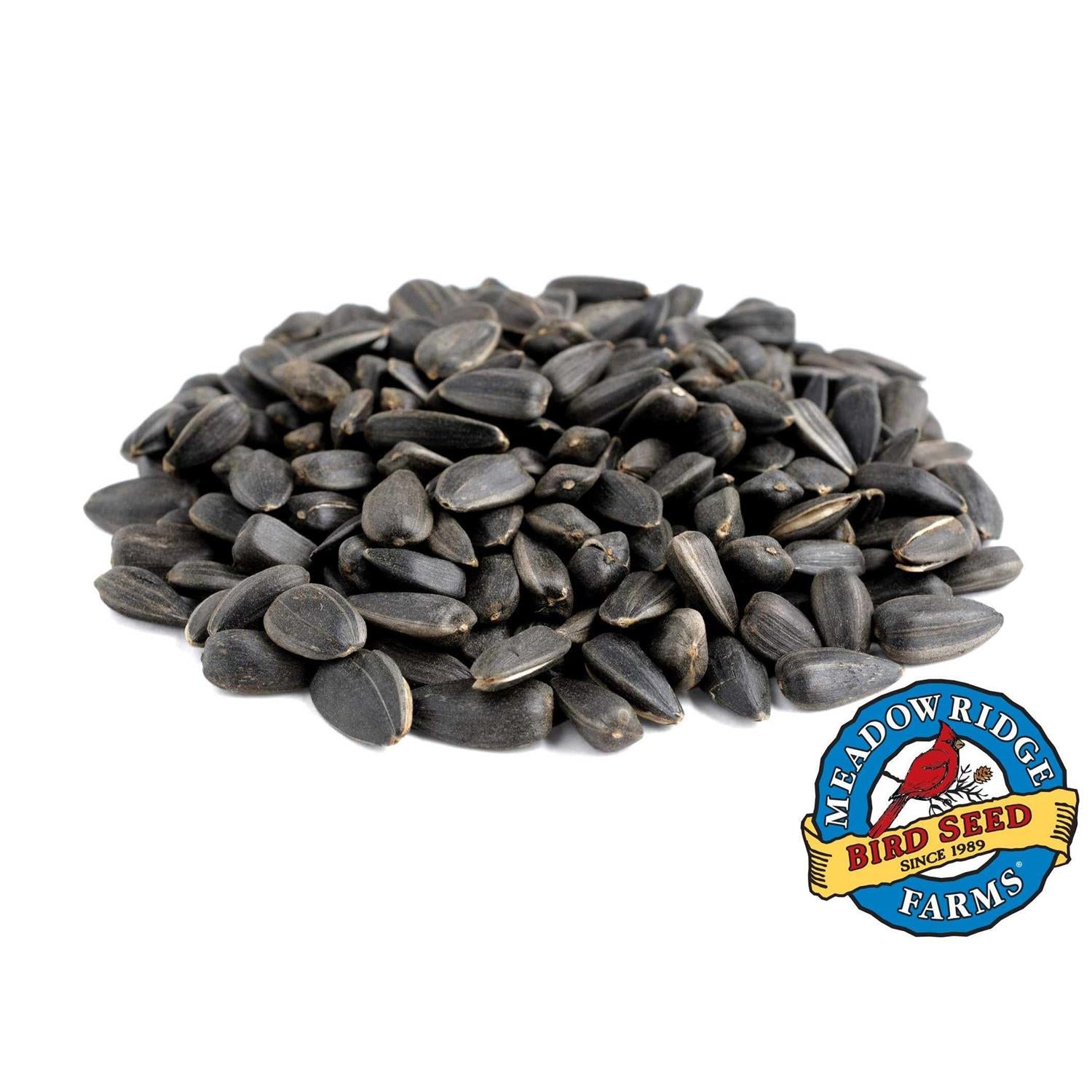 Meadow Ridge Farms Black Oil Sunflower Bird Seeds, 20 lb I7190