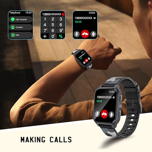 Smart Watch with Bluetooth Call, 1.83" Touch Screen, Fitness Tracker for Men Women W4275