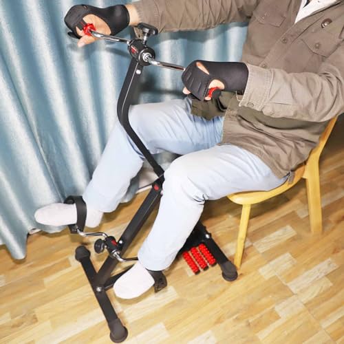 Adjustable Pedal Exerciser Bike for Seniors Total Body Home Fitness Equipment W299356