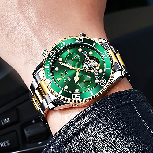 OLEVS Automatic Mechanical Watch for Men, Stainless Steel, Luminous S489554