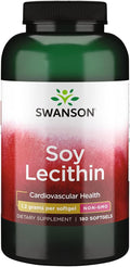 Swanson Lecithin Non-Gmo 1200 Milligrams 180 Sgels