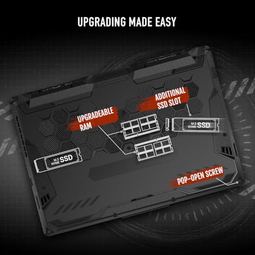 ASUS TUF Gaming F15 Laptop, 15.6" 144Hz FHD, RTX 2050, 512GB SSD T523