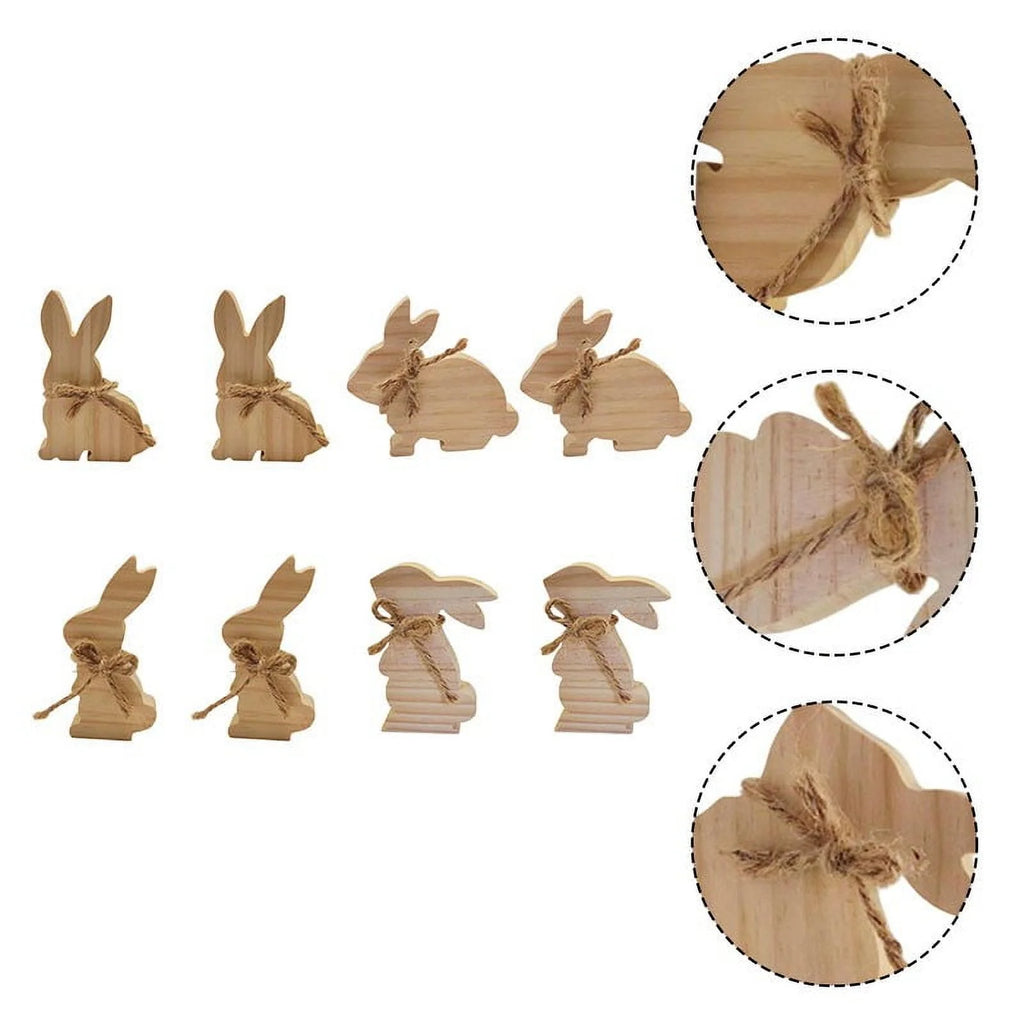 Easter Rabbit Wooden Ornaments 2PCS L247463