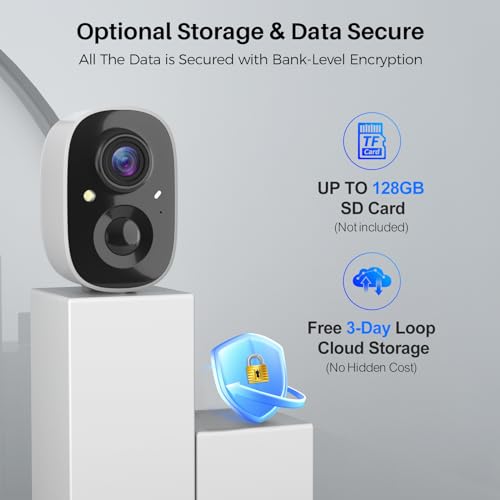 Solar Security Camera Wireless Outdoor 2K with AI Motion Detection L465