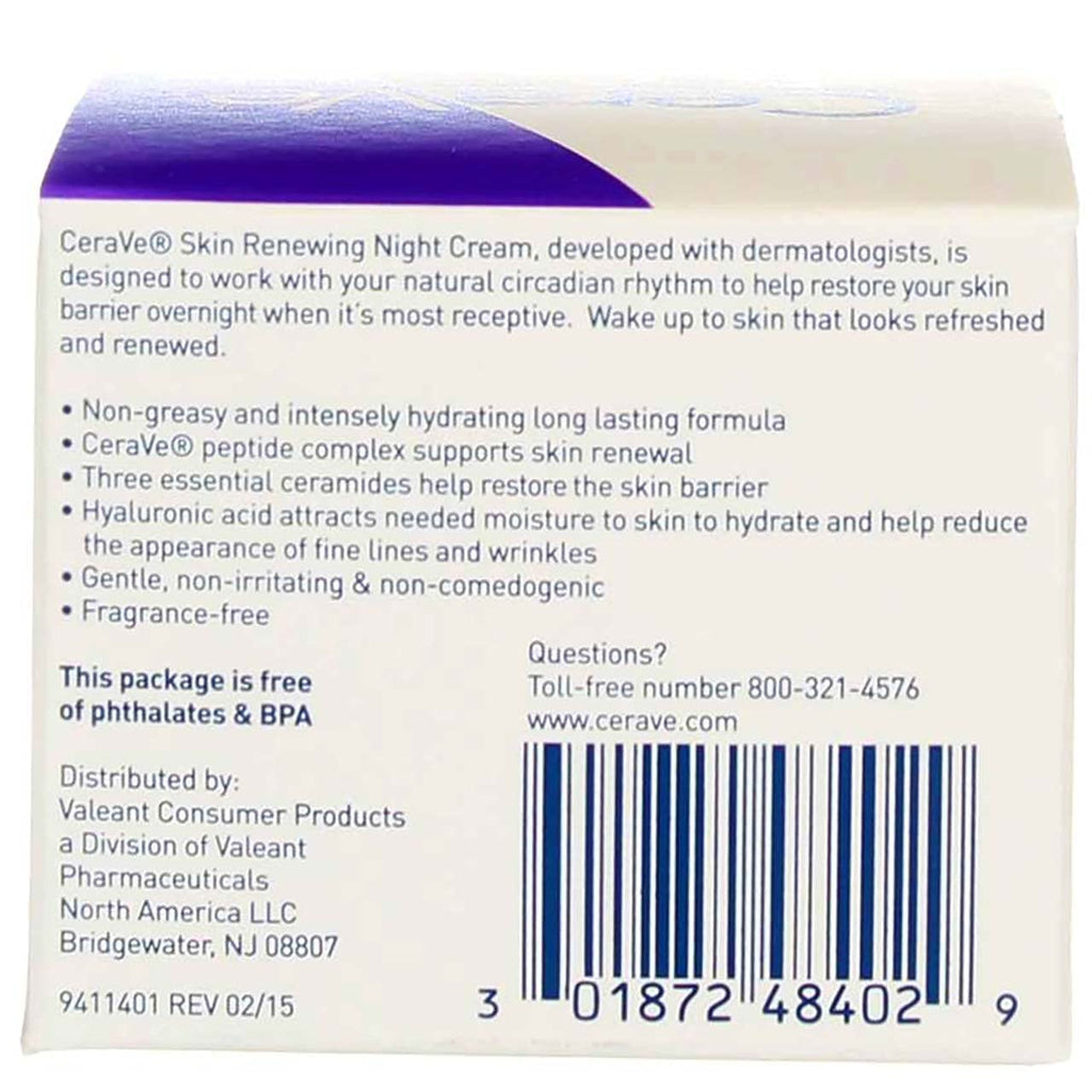 CeraVe Skin Renewing Night Cream, 1.7 oz Z83291