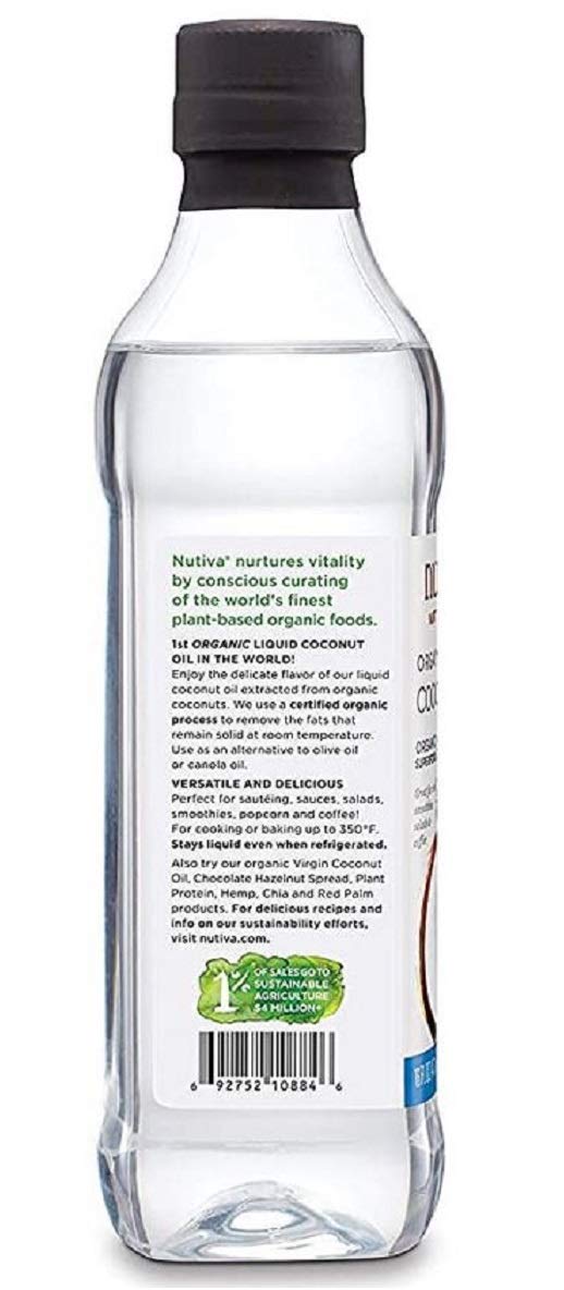 Nutiva Organic Unrefined Liquid Coconut Oil, 16 oz C704803