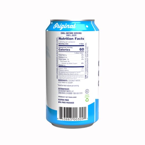 C2O Original Coconut Water 10.5 FL OZ (24 Pack) H215