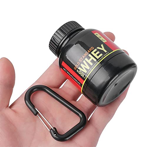Protein Powder Supplement Funnel Keychain - Portable To-Go Container for Gym, Fitness, Travel (2) K54536