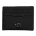 Coach Flat Card Case in Crossgrain Leather, Chalk, One Size