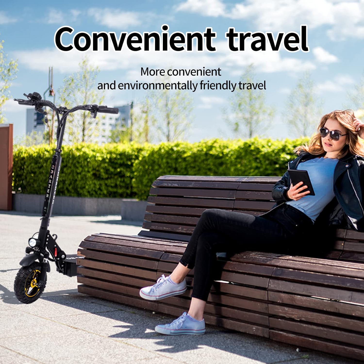 X1pro Foldable Electric Scooter 1000W Off-Road 10" Vacuum Tire W452342