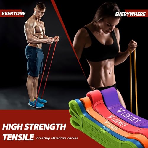 LEEKEY Resistance Bands with Handles and Door Anchor for Home Workouts O73971